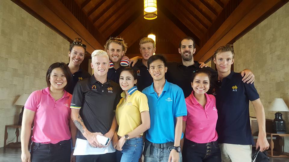 Group shot on departure with some of the regular staff from our time at the hotel.